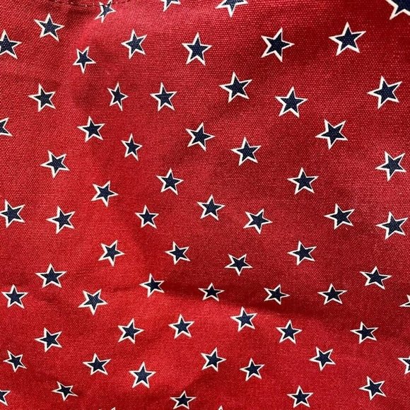 J.Crew Stars Red White Blue Tote Bag NWT - Picture 3 of 5